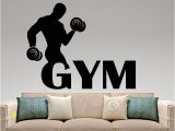 Gymnastics Wall Murals Aliexpress Buy Black Vinyl Gym Wall Decal Fitness Wall