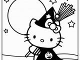 Halloween Coloring Pages Hello Kitty Haloween Hello Kitty Color Page Free
