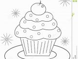 Halloween Cupcake Coloring Pages Cupcake Coloring Page Stock Illustration Illustration Of