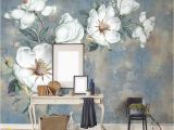 Hand Painted Floral Wall Murals Custom 3d Mural Wallpaper European Style Diamond Jewelry Golden Flower Backdrop Decor Mural Modern Art Wall Painting Living Room Wallpaperss