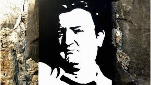 Hand Painted Wall Murals Ireland Hand Painted Acrylic Piece Of Art Of Brendan Behan by