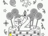 Happy 6th Birthday Coloring Pages 221 Best Coloring Cake S Images On Pinterest In 2019