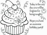 Happy B Day Coloring Pages Birthday themed Coloring Pages Beautiful Happy Birthday Coloring