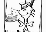 Happy Birthday Dr Seuss Coloring Pages Dr Seuss Birthday Coloring Sheet Coloring Pages