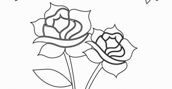 Happy Mothers Day Coloring Pages Roses Flower for Mother S Day Coloring Page for Kids