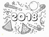 Happy New Year 2018 Coloring Pages Happy New Year Coloring Pages to Print