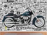 Harley Davidson Motorcycle Wall Murals 999store Indian Wallpaper Harley Davidson Bike Textured