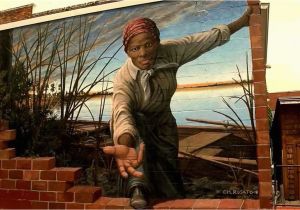 Harriet Tubman Wall Mural Harriet Tubman Mural — and Photo Of A Girl Reaching Out to
