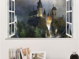 Harry Potter Wall Murals Harry Potter Poster 3d Fenster Decor Hogwarts Dekorative