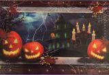 Haunted House Wall Mural Halloween Decor Scary Haunted House Jack O Lantern Wall