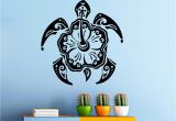 Hawaiian Wall Murals Wall Decal Turtle Animal Stickers Hawaiian Style Bathroom Decor Art