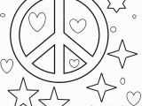 Heart and Peace Sign Coloring Pages Coloring Pages Hearts and Peace Signs at Getcolorings