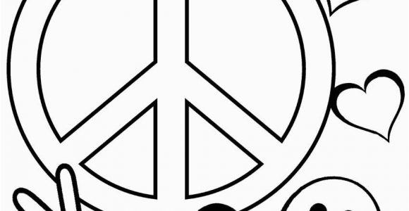 Heart and Peace Sign Coloring Pages Heart Peace Sign Coloring Pages at Getcolorings