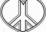 Heart and Peace Sign Coloring Pages Peace Signs Coloring Pages 20 Colorine