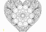 Heart Mandala Coloring Pages Coloring Page Heart Printable Love Colouring