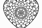 Heart Mandala Coloring Pages Heart Mandala