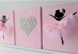 Heart Wall Mural Dc Ballerinas Und Herz Kinderzimmer Wandkunst In Rosa Und