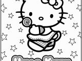 Hello Kitty Birthday Cake Coloring Pages Hello Kitty Coloring Pages to Use for the Cake Transfer or