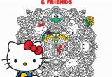 Hello Kitty Giant Coloring Pages Hello Kitty & Friends Coloring Book Volume 1 Amazon