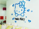 Hello Kitty Giant Wall Mural 3d Pvc Cute Hello Kitty Wall Sticker for Kid Bedroom Living Room Sticker Home Decor New Arrival Fridage Stickers Decoration 2d5 Removable Wall Art