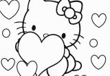 Hello Kitty Heart Coloring Pages Hello Kitty Coloring Pages with Images