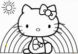 Hello Kitty Mermaid Coloring Page Hello Kitty Rainbow Coloring Page