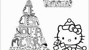 Hello Kitty Merry Christmas Coloring Pages Merry Christmas Hello Kitty Coloring Page Free Coloring