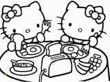 Hello Kitty Tea Party Coloring Pages Cartoon Kitty Cliparts