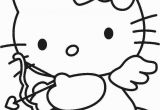 Hello Kitty Valentine Coloring Pages to Print Hello Kitty Cupid with Images