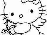 Hello Kitty Valentines Day Coloring Pages Hello Kitty Valentine S Day Cupid Coloring Page