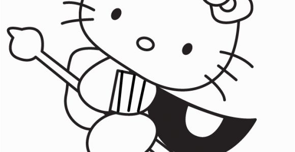 Hello Kitty Witch Coloring Pages Hello Kitty Printable Coloring