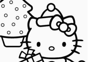 Hello Kitty Xmas Coloring Pages Dibujo De Hello Kitty De Navidad Para Colorear with Images