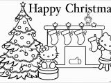 Hello Kitty Xmas Coloring Pages Hello Kitty Christmas 1 Coloring Page Free Coloring Pages