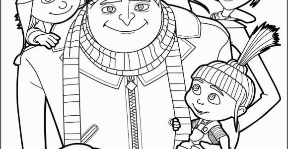 Hellokids Com Coloring Pages Despicable Me Gru and All the Family Coloring Page More Despicable