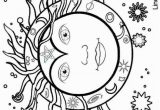 Hippie Sun and Moon Coloring Pages for Adults Pin by Stina On Hippie Coloring Pages