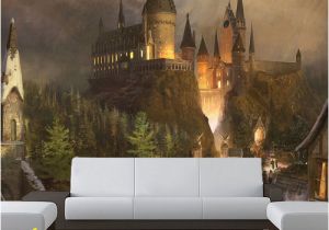 Hogwarts Express Wall Mural Wizards Castle Wall Mural Sticker Wallpaper by Pulaton