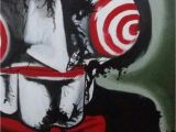 Horror Movie Wall Murals Acrilico sobre Tela Acrilic On Canvas Horror Art Jogos