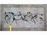 Horse Tile Murals 15 Best Horse Backsplash Designs Images