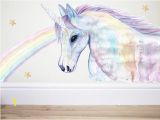 Horse Wall Mural Stickers Unicorn Wall Decal Unicorn Decor Unicorn Sticker Horse Wall