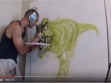 How to Airbrush Wall Murals 3d Wall Mural Time Lapse 3 Steps Instructables