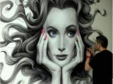 How to Airbrush Wall Murals Juanjo Baron Hair Art Whimsical