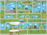 How to Do A Wall Mural Tyngsborough Road Map Peel and Stick 9 83 L X 94" W Wall Mural