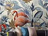 How to Install 3d Wall Mural Amazon nordic Tropical Flamingo Wallpaper Mural for