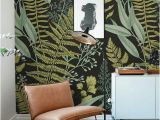 How to Make A Wall Mural at Home Botanical Wallpaper Ferns Wallpaper Wall Mural Green Home Décor