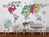 How to Paint A Brick Wall Mural Beibehang 3d Wallpaper Art Painting Hand Painted Wall Paper