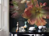 How to Paint A Floral Wall Mural Bursting Flower Still Mural by Emmanuelle Hauguel