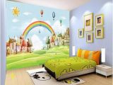 How to Paint A Rainbow Wall Mural 3d Sun Rainbow Grass 735