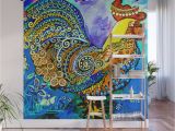 How to Paint A Wall Mural Step by Step Crazy Chicken Wall Mural