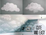 How to Paint A Wall Mural Step by Step How to Paint A Cloud Mural Diy This Would Be Beautiful In A