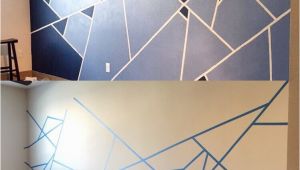 How to Paint An Abstract Wall Mural Abstract Wall Design I Used One Roll Of Painter S Tape and